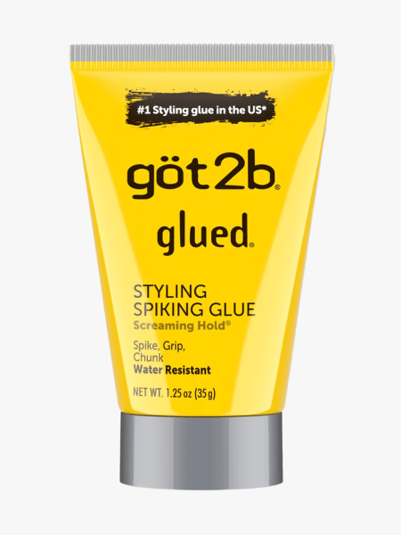 Got2B Glued Styling Spiking Glue in branded component on a light gray background