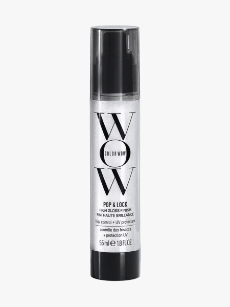 Color Wow Pop & Lock Serum in branded component on a light gray background