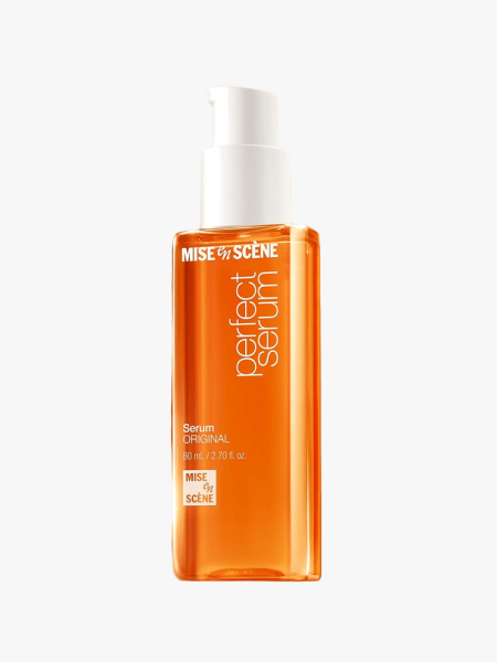 Mise en Scene Perfect Serum in branded component on a light gray background